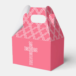 Ballotins Croix   Watermelon Pink Communion Party Favoriser 
