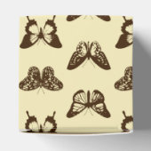 Ballotins Croquis de papillon, chocolat sur beige (Haut)