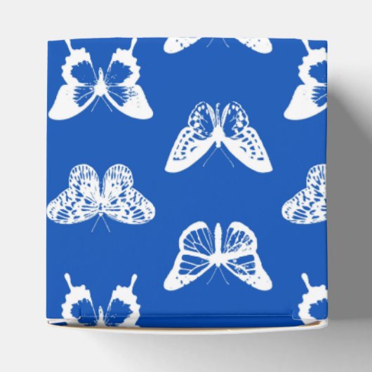 Ballotins Croquis papillon, bleu cobalt et blanc (Haut)