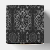 Ballotins Cube Abstraite Florale Noire Et Argent (Haut)