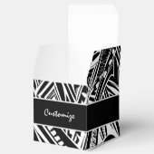 Ballotins Cube Abstraite Tribale Noire Et Blanc (Ouvert)