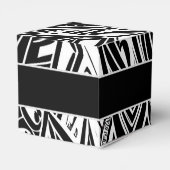 Ballotins Cube Abstraite Tribale Noire Et Blanc (Arrière)