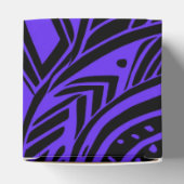 Ballotins Cube Abstraite Tribale Noire Et Violet (Haut)