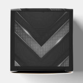 Ballotins Cube Chevron Noir Et Gris (Haut)