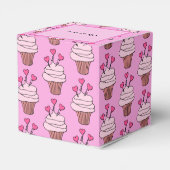 Ballotins Cube de petits gâteaux roses et blancs (Arrière)