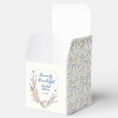 Ballotins Cube Fleur sauvage aquarelle Crest (Ouvert)