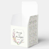 Ballotins Cube Fleur sauvage aquarelle Crest (Ouvert)