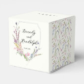 Ballotins Cube Fleur sauvage aquarelle Crest (Arrière)