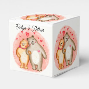 Ballotins Cube mignonne amour ours