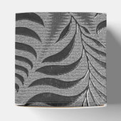 Ballotins Cube Motif Feuille Argent (Haut)