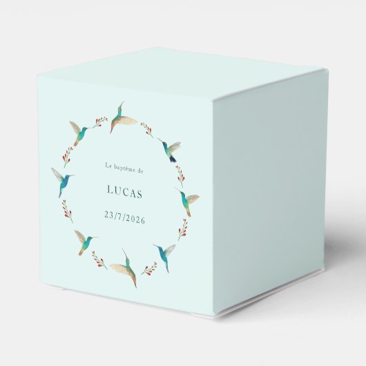 Ballotins Cube surprise baptême (Arrière)