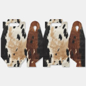 Ballotins Cuir de vache marron crème Howdy (Déplié)