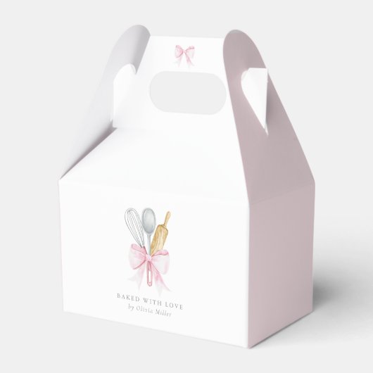 Ballotins Cuit Avec Amour Pink Bow Coquette Personnalisé (Verso)