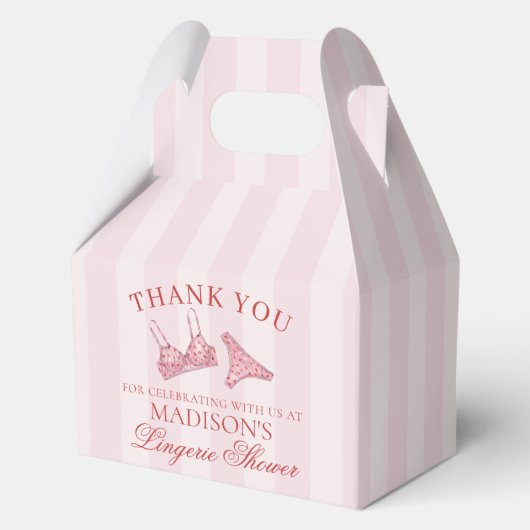 Ballotins Culotte de douche lingerie cœur rose et rouge Fête (Recto)