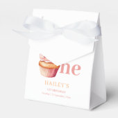 Ballotins Cupcake Anniversaire Invitation, Filles 1er Annive (Verso)