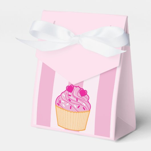 Ballotins Cupcake avec deux coeurs Fête des mariées boîte de (Verso)