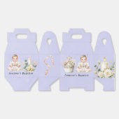 Ballotins Cupcake de Croix Blanche avec Baptême de Fille (Déplié)