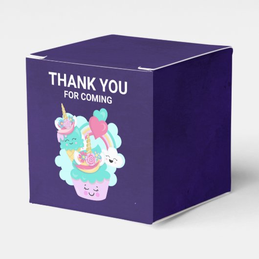 Ballotins Cupcake mignonne et Merci de crème glacée appétiss (Verso)