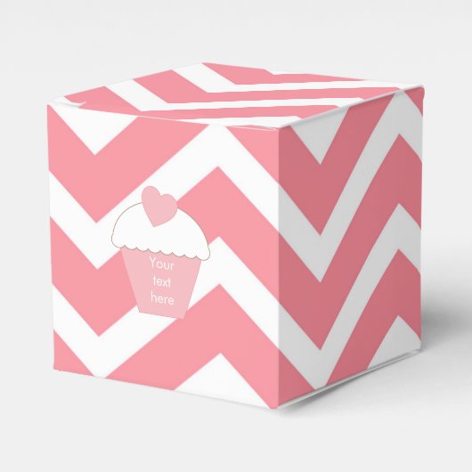 Ballotins Cupcake rose et Chevron (Verso)