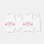 Ballotins cupcakes arc-en-ciel merci fille 1er anniversaire  (Déplié)