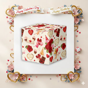Ballotins Cupidon Floral Anniversaire Saint-Valentin Vintage