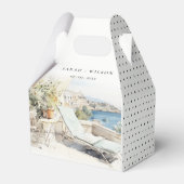 Ballotins Curfu Grèce Mariage de paysage aquarelle (Arrière)