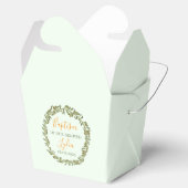 Ballotins Custom Baptism Favor Box with Olive Wreath  (Ouvert)