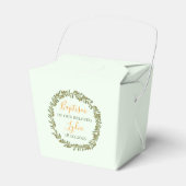 Ballotins Custom Baptism Favor Box with Olive Wreath  (Verso)
