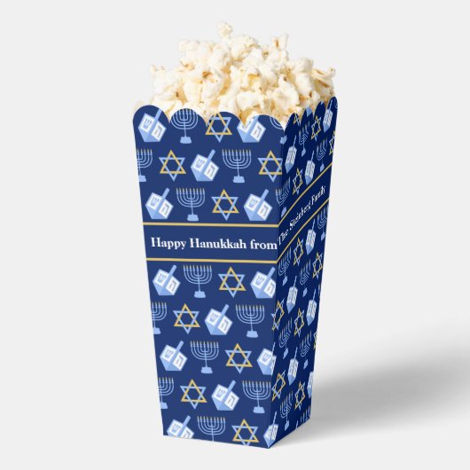 Ballotins Custom Blue Hanukkah Pattern Popcorn Party (Sauté)