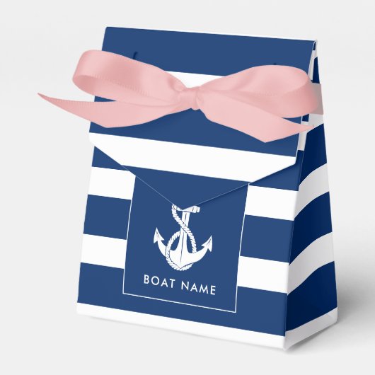 Ballotins Custom Boat Name Nautical Anchor Coastal Wedding (Verso)