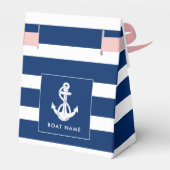 Ballotins Custom Boat Name Nautical Anchor Coastal Wedding (Arrière)