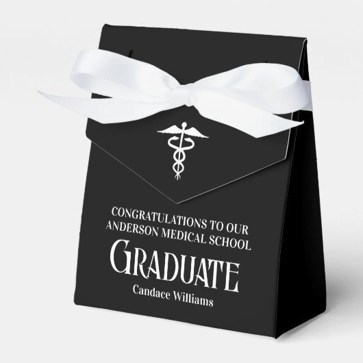 Ballotins Custom Medical School Black White Graduation Party (Verso)