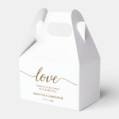 Ballotins Custom Modern Love Gold Script Mariage merci (Arrière)
