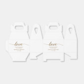 Ballotins Custom Modern Love Gold Script Mariage merci (Déplié)