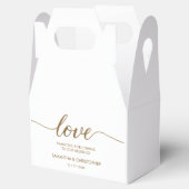 Ballotins Custom Modern Love Gold Script Mariage merci (Ouvert)