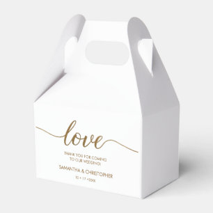 Ballotins Custom Modern Love Gold Script Mariage merci