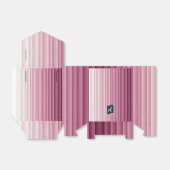 Ballotins Custom Monogram Pink Gradient Vertical Ribbon (Déplié)