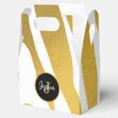 Ballotins Customisé Faux Gold Zebra Print Stripes Motif (Ouvert)