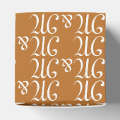 Ballotins Customiser les initiales du couple monogramme bron (Haut)