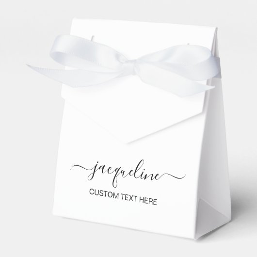 Ballotins Customizable Tent Favor Boxes with Text (Verso)