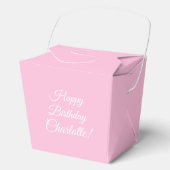 Ballotins Customize with name, Happy Birthday, light pink (Recto)