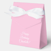 Ballotins Customize with name, Happy Birthday, light pink (Recto)