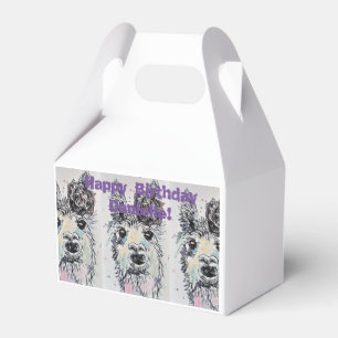 Ballotins Cute Alpacca Llama Filles Ballotin de gâteau d'ann