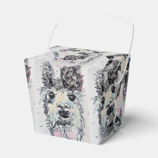 Ballotins Cute Alpacca Llama Filles Ballotin de gâteau d'ann (Verso)