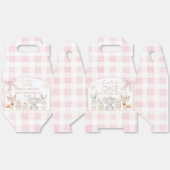 Ballotins Cute Animals Fun To Be One 1st Birthday Pink Gable (Déplié)
