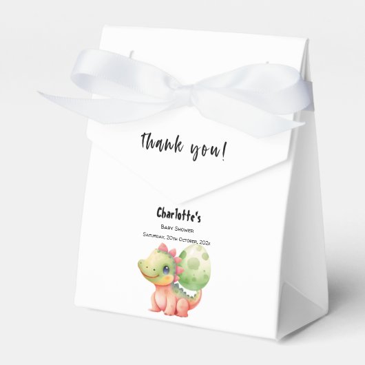 Ballotins Cute Aquarelle Bébé Dinosaure Baby shower (Verso)