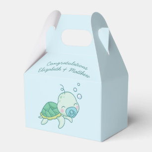 Ballotins Cute Baby shower de tortue de mer Kawaii Blue Boy