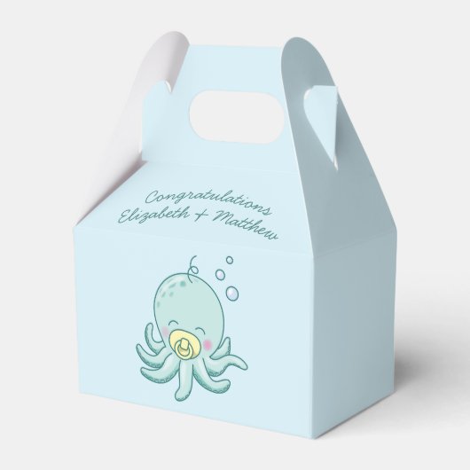 Ballotins Cute Baby shower Octopus Kawaii (Verso)