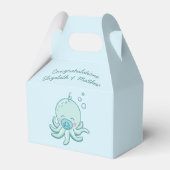 Ballotins Cute Baby shower Octopus Kawaii Blue Boy (Arrière)