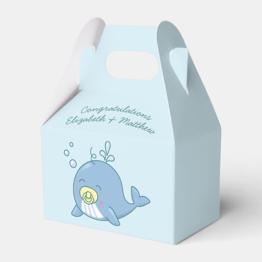 Ballotins Cute baleine Baby shower Kawaii (Verso)